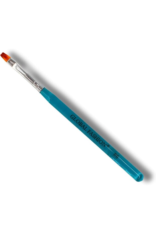 Flat Nail Brush for UV Gel Polish - Create Stunning Nails at Home with | (#6)