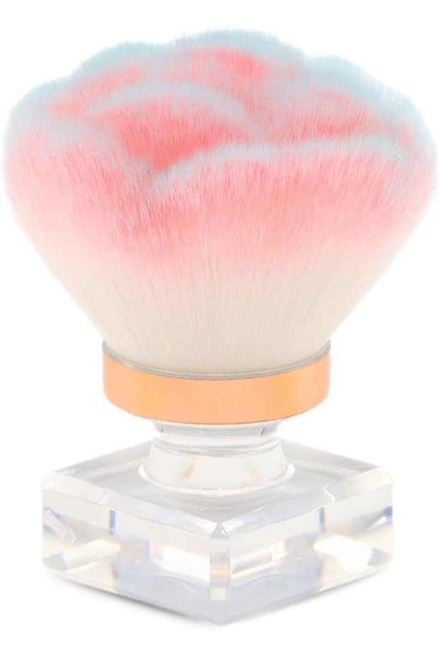 Adorable Mushroom Nail Art Brushes - Tiny & Precise for Flawless Details - Soft Bristles for Acrylic Gel Nails - Professional Cleaning Brush - Cute, Durable, Cruelty-Free | Rose Brush Rainbow