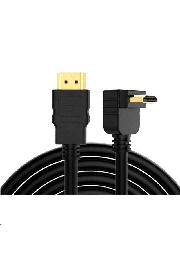 Sensei S-90Down-HDTV 4K 2.0V 3D 1.5-Meter 90-Degree Angle L-Shaped HDMI Cable with Gold-Plated Connectors