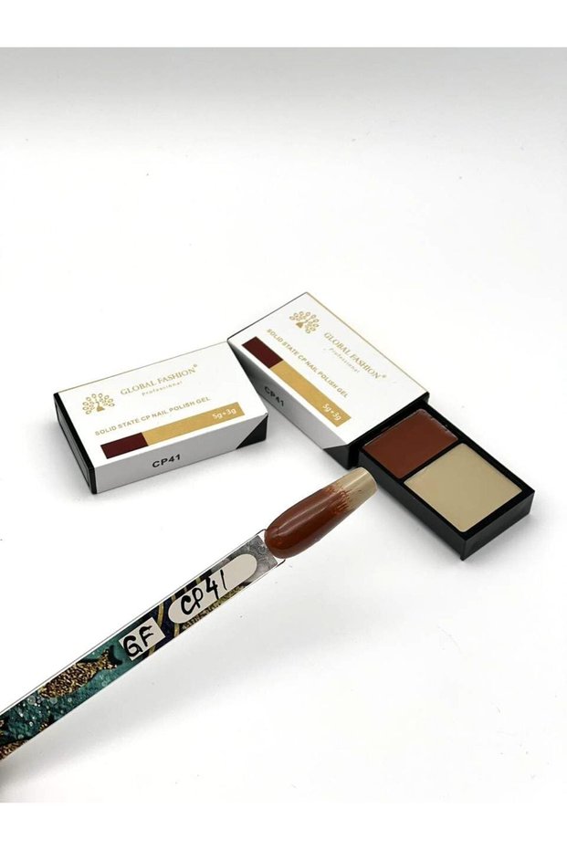 Long-Lasting Solid Gel Nail Polish Kit by - Up to 3+ Weeks Chip-Free Shine (CP 41)