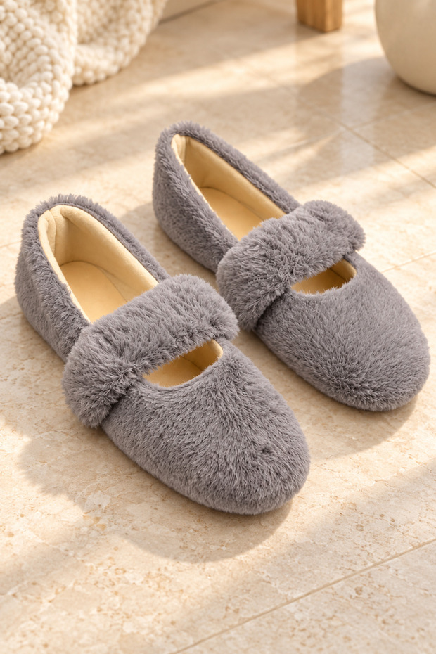 Women's Soft Plush Heat-Retaining Winter Ballet Flats