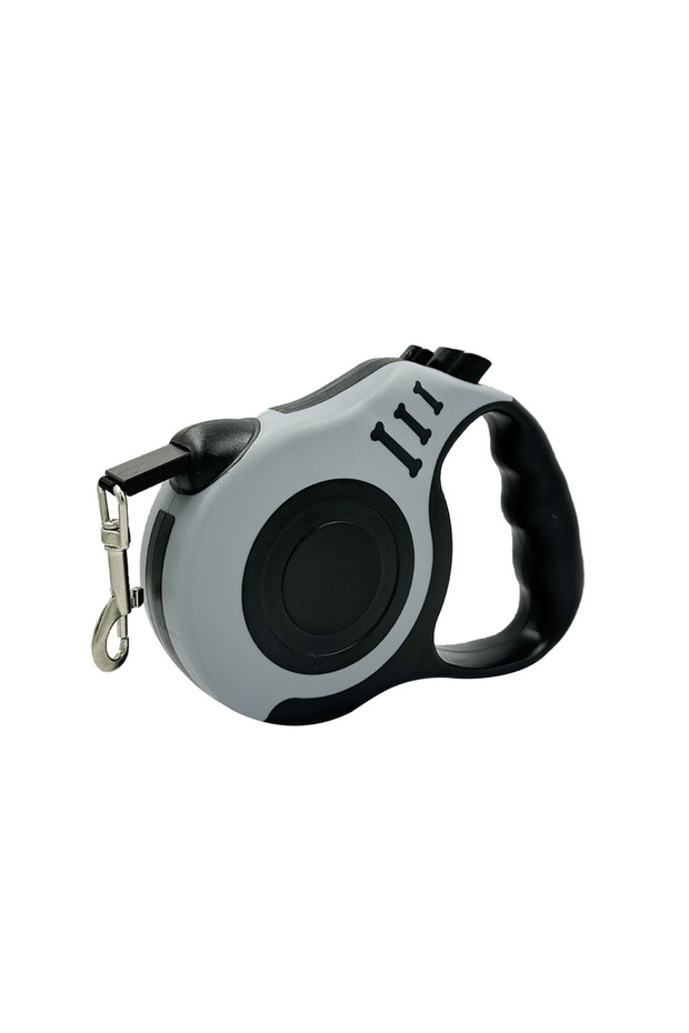 5m GRAY Automatic Retractable Dog Leash 3m/5m Nylon Lead for Small Dogs Cats Durable Puppy Traction