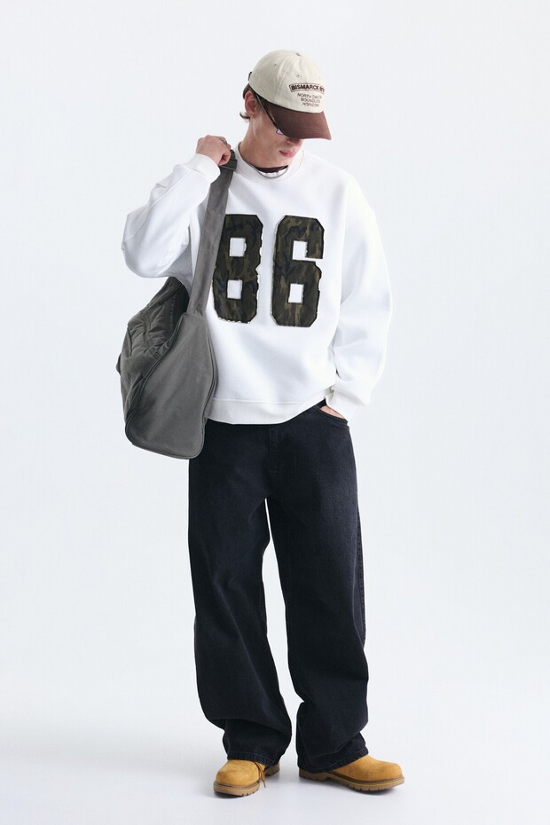 Oversize Crew Neck Sweatshirt