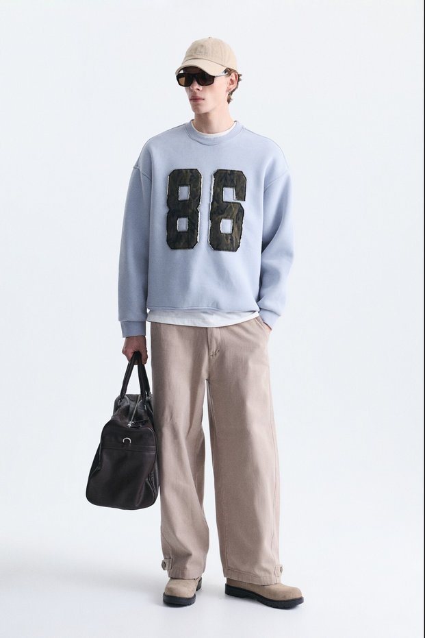 Oversize Crew Neck Sweatshirt
