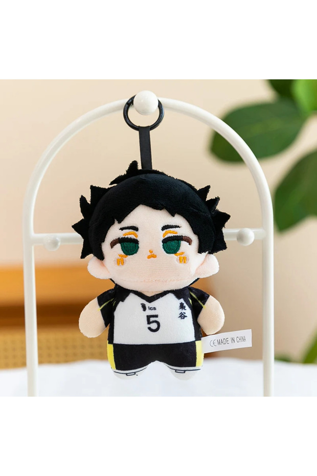 bai 5 11cm Haikyuu!! Anime Plush Keychain Hinata Kageyama Oikawa Kuroo Nishinoya Doll Bag C