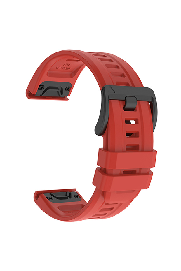 QuickFit 22mm Red Sport 22mm 26mm Quickfit Strap For Garmin Fenix 8 47mm 51mm Original Silicone Band