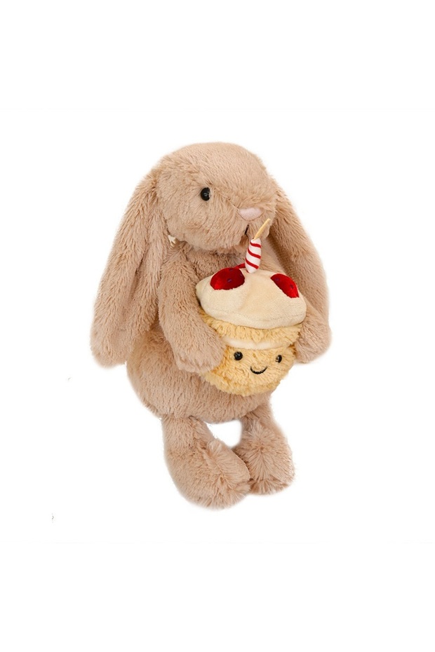 1pc 30cm Cute Bunny Hood Bathrobe Teddy Bear Plush Doll Soft Stuffed Animal Sofa Decor Birthd