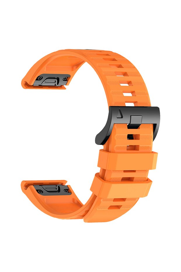 QuickFit 22mm Orange Sport 22mm 26mm Quickfit Strap For Garmin Fenix 8 47mm 51mm Original Silicone B