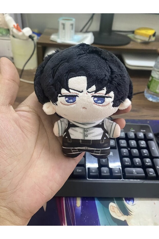 10cm Anime Levi Ackerman Eren Jaeger Mikasa·Ackerman Hange Zoe Cosplay Cotton Doll Plush Stuffed Dol