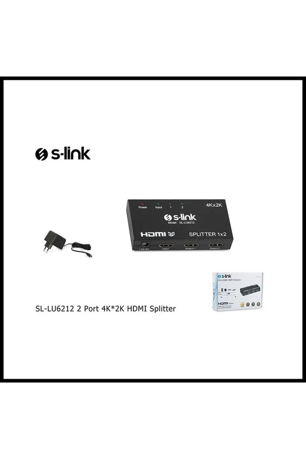 SL-LU6212، موزع إشارة HDMI، مدخل واحد، مخرجان (قطعة واحدة - شاشتان).