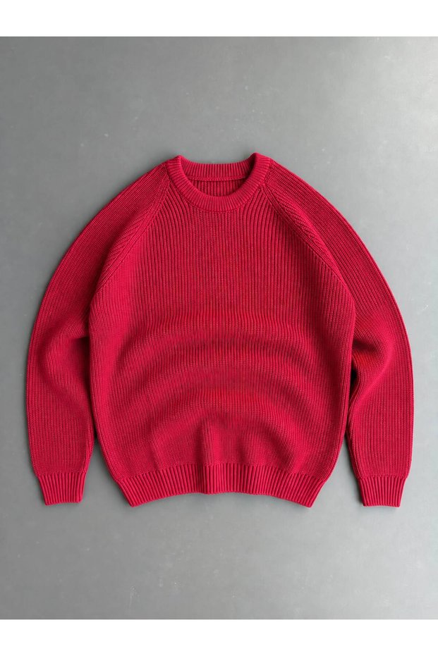 Raglan-Sleeve Brioche Knit Sweater