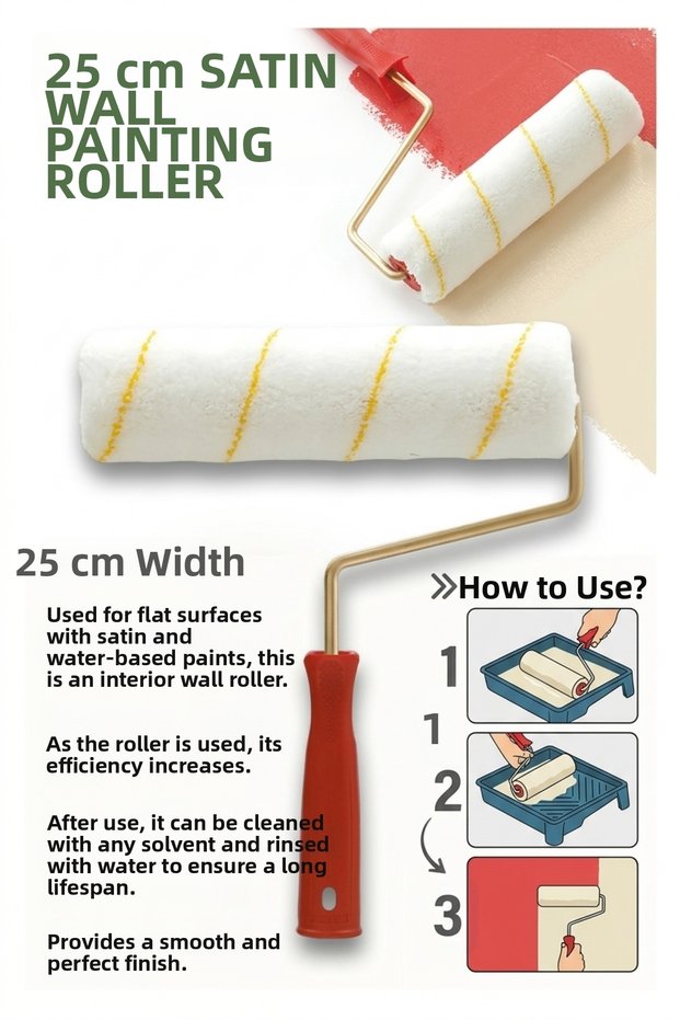 SATIN INTERIOR WALL WALLPAPER ROLL, 25 CM -- HIGH-QUALITY, NON-MARRING, WASHABLE ROLL