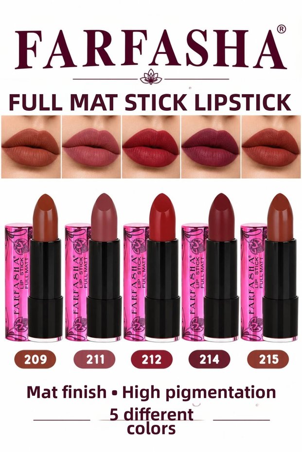 Matte Lipstick 5-Piece Set