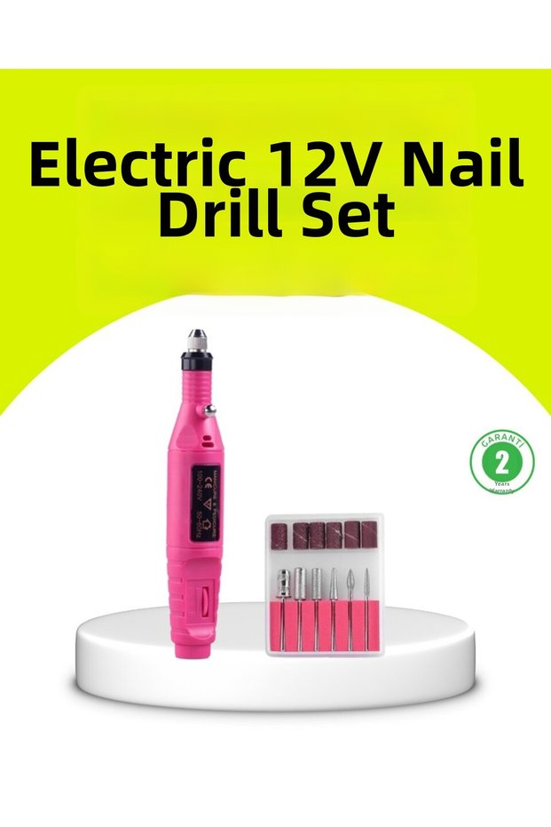 Electric Manicure Pedicure Rasp Set with 6 Heads