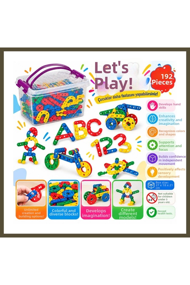 01903 Click Clack 192-Piece BLOCK BX