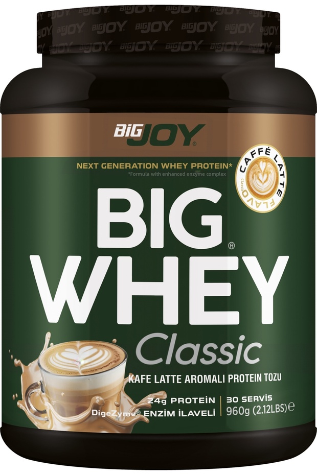 BIGWHEY Whey Protein Classic, Caffè Latte Flavor, 960g, 30 Servings
