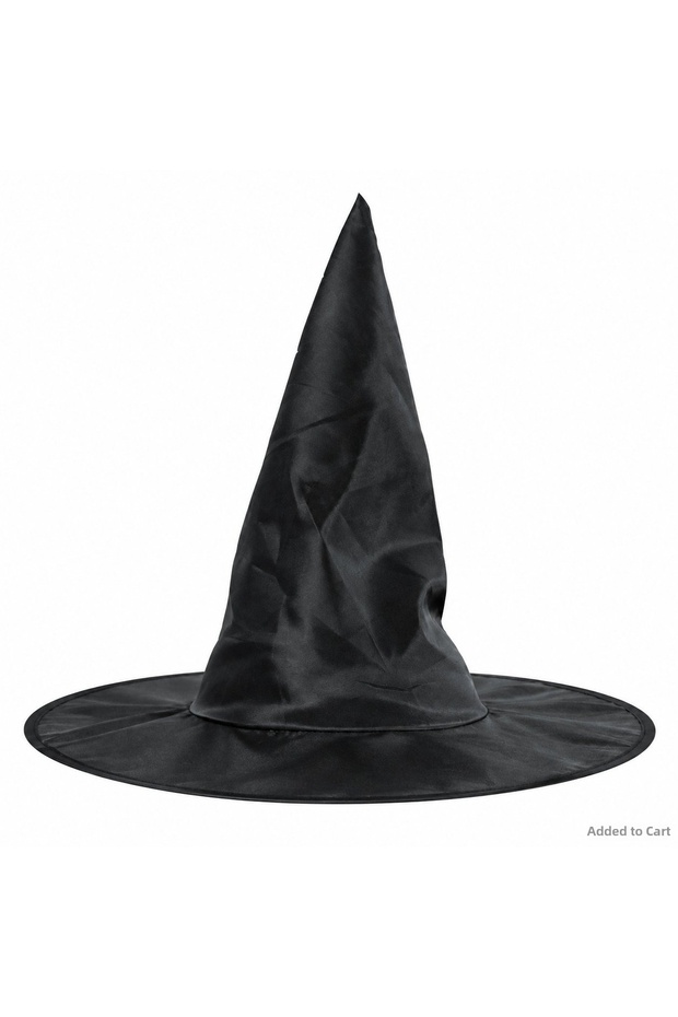 Spt-Gld Black Pointed Witch Hat (214521)