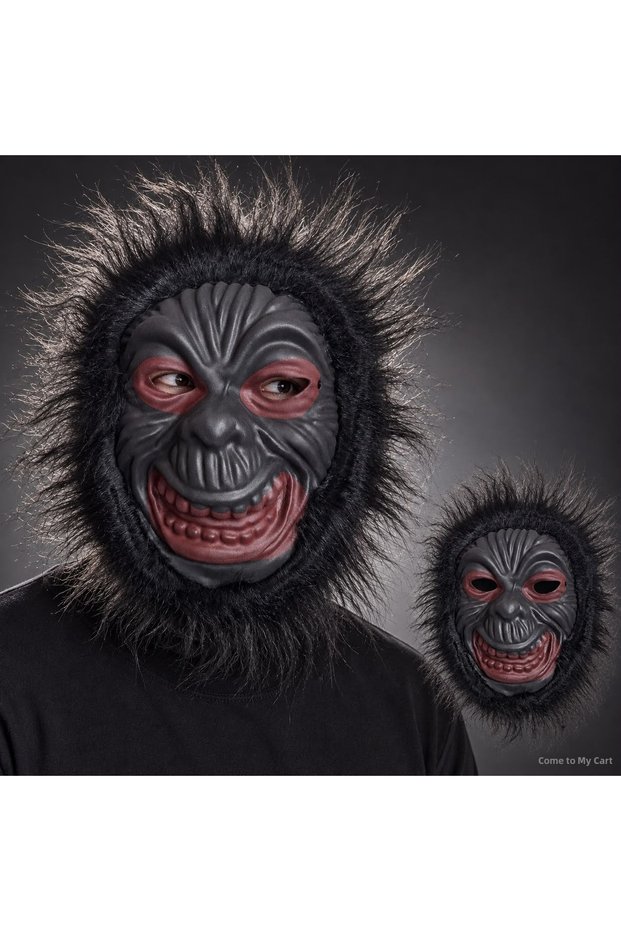 Spt-Gld Eva Gorilla Mask – Spooky (232500) Smiling Gorilla