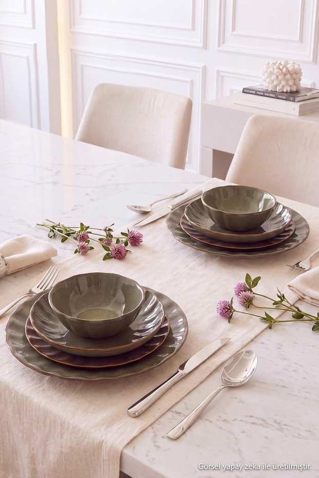 2-Person Reactive Glazed 8-Piece Dinner Set Tphaw27Yet00002