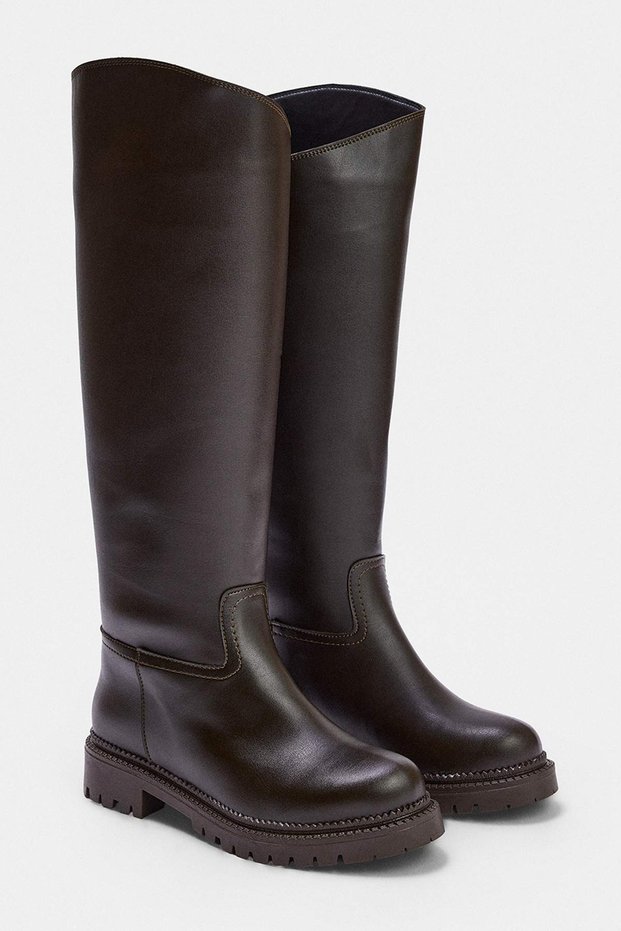 Dark Brown Women's Boots Takaw27Cz00004