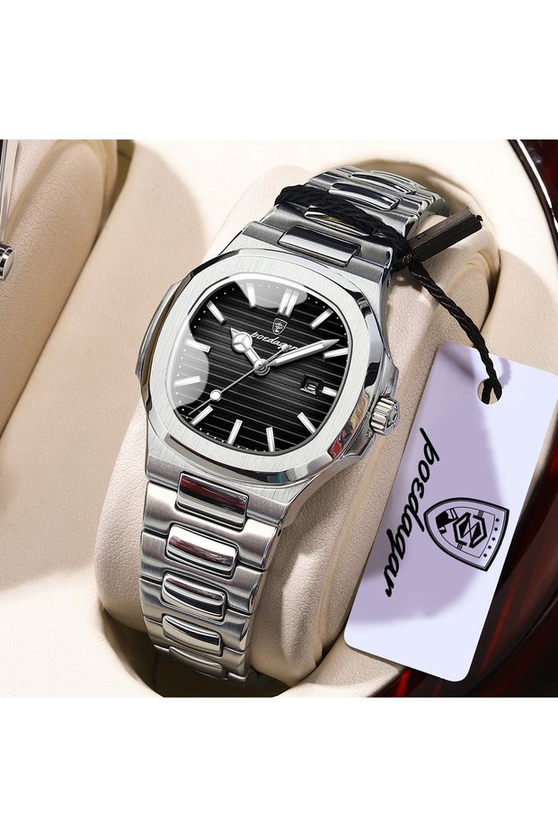 789 Silver Black POEDAGAR Luxury Women’s Wristwatch Stainless Steel Date Quartz Casual Ladies Watch