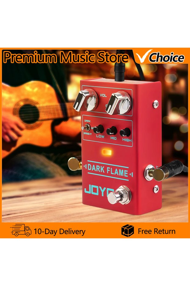 R-17 R-17 Dark Flame Modern Metal High Gain Distortion Effect Pedal 3 Band EQ Multipl