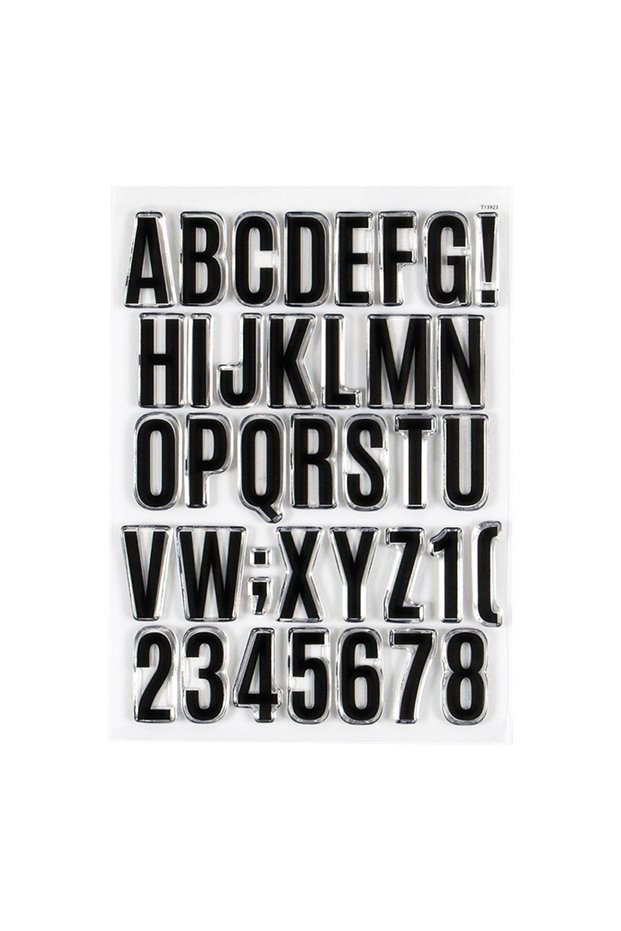Picture 1 2025 New English Clear Stamp Feb Mar Apr Monthly Sentiments Transparent Stamps For DIY Scr