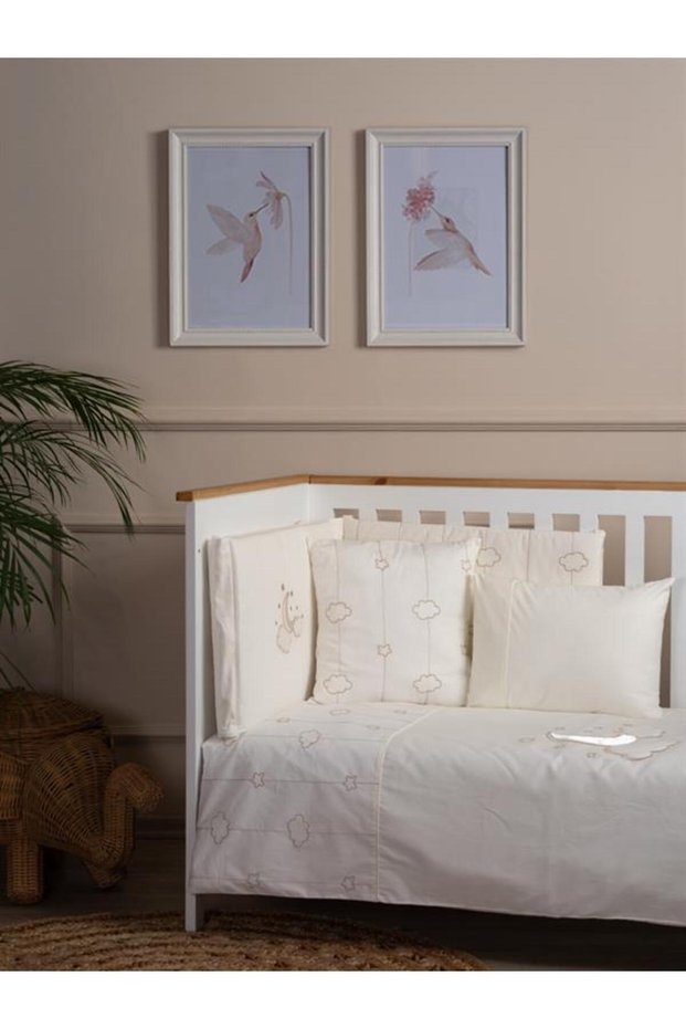 Luna Elegant Ecru 8-Piece Baby Set, 60/70 cm