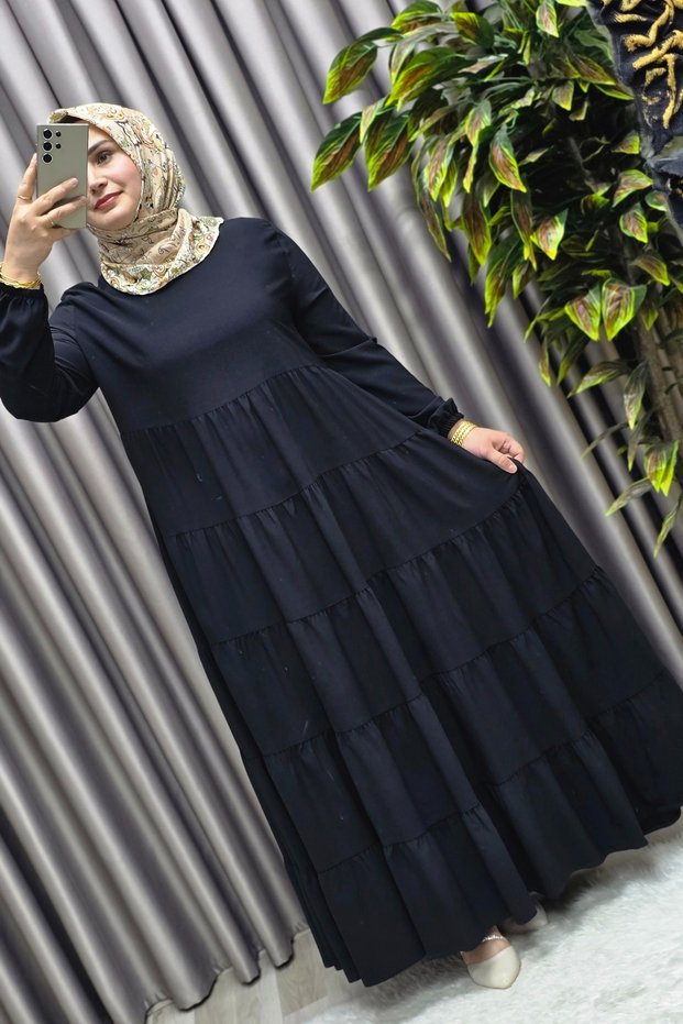 Women's Hijab Clothing 5-Layer Indonesian Crepe Dress