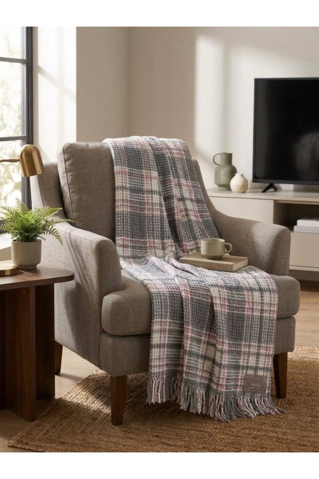 Cozy Life Cotton Scottish Tv Blanket 130 X 170 cm