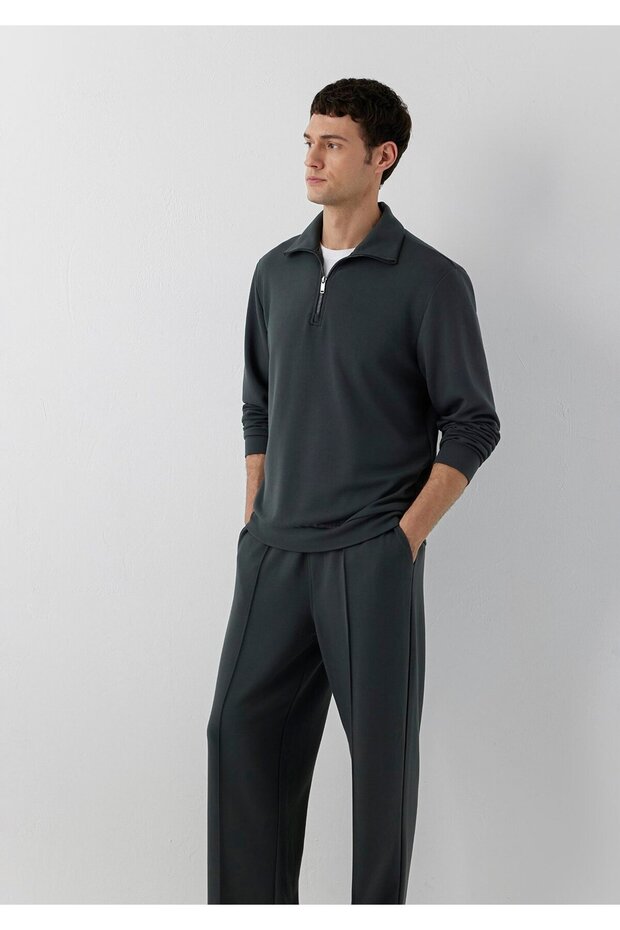 Soft-Premium (TENCEL™) Modal-Blend half-zip Sweatshirt 0S20043-91268