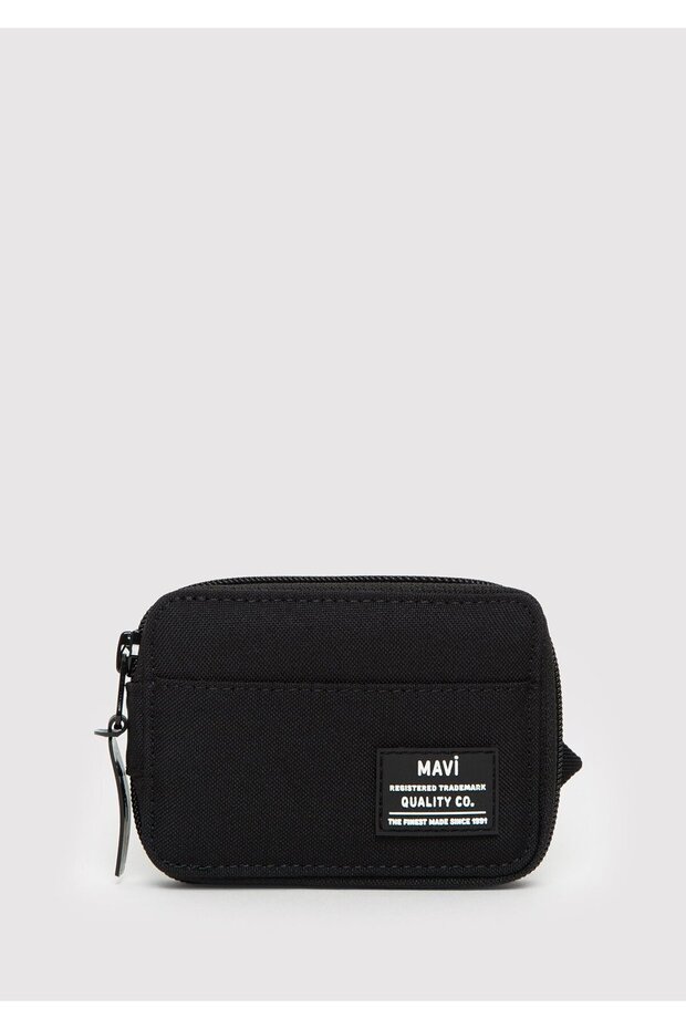 Zippered Black Wallet 092844 -900