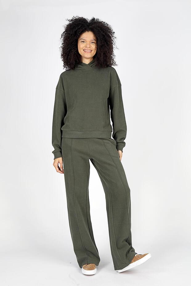 Laney women's hooded sweatshirt, khaki