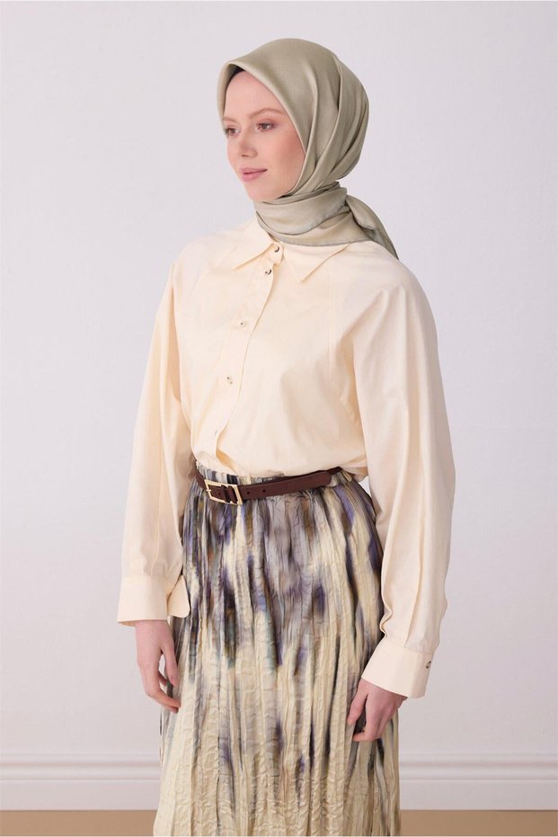 Silk Scarf - 4305-82 Beige Twill
