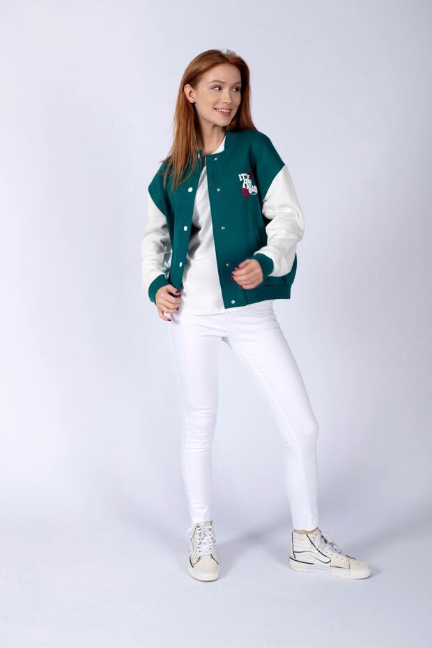 Lona Women's 100% Cotton Sweatshirt, Emerald Green
