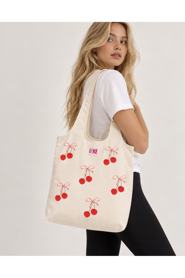 Cherry Pattern Bag Model Cloth Bag