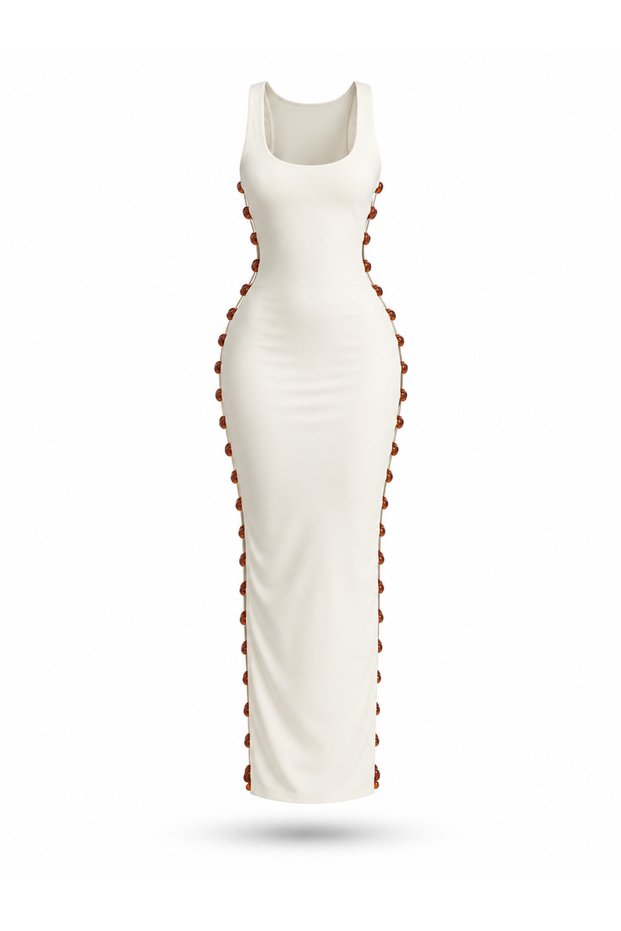 Bounce Accessorized Long Dress