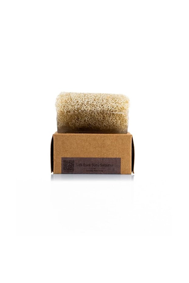 Natural Pumpkin Fiber Donkey Milk Soap 130 g - Effective Against Stains, Handmade