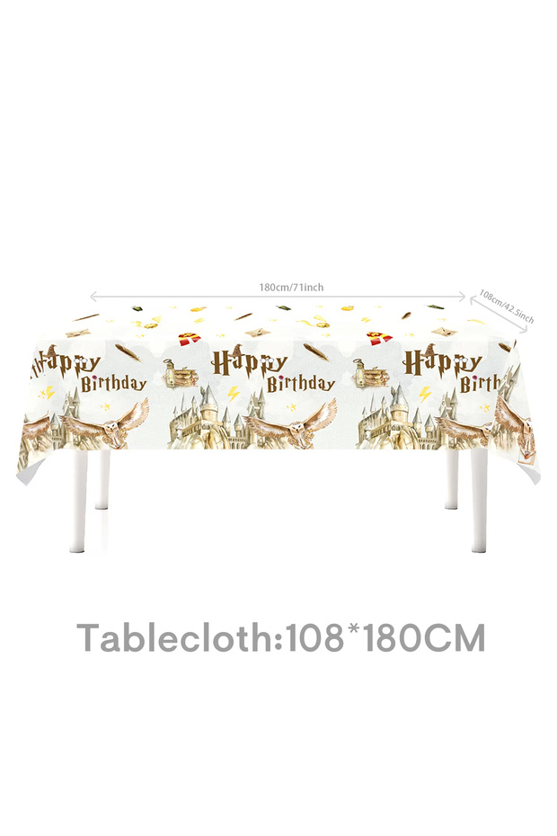 other 1pcs tablecloth Cartoon Magicss Birthday Party Decorations Academy Balloons Gifts Bag Event Su