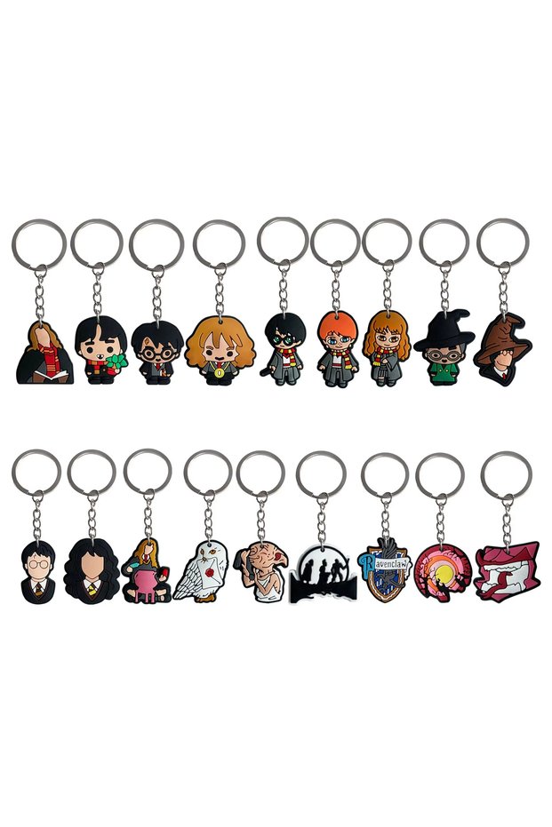 other 10pcs keychain Cartoon Magicss Birthday Party Decorations Academy Balloons Gifts Bag Event Sup