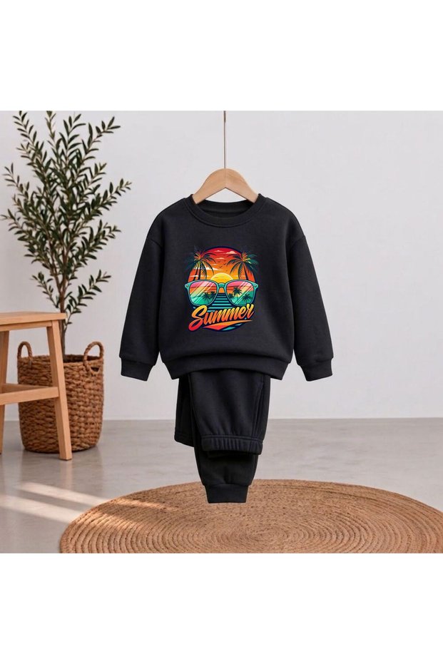 Team Sweatshirt - Summer, Printed, for Girls and Boys, crew neck