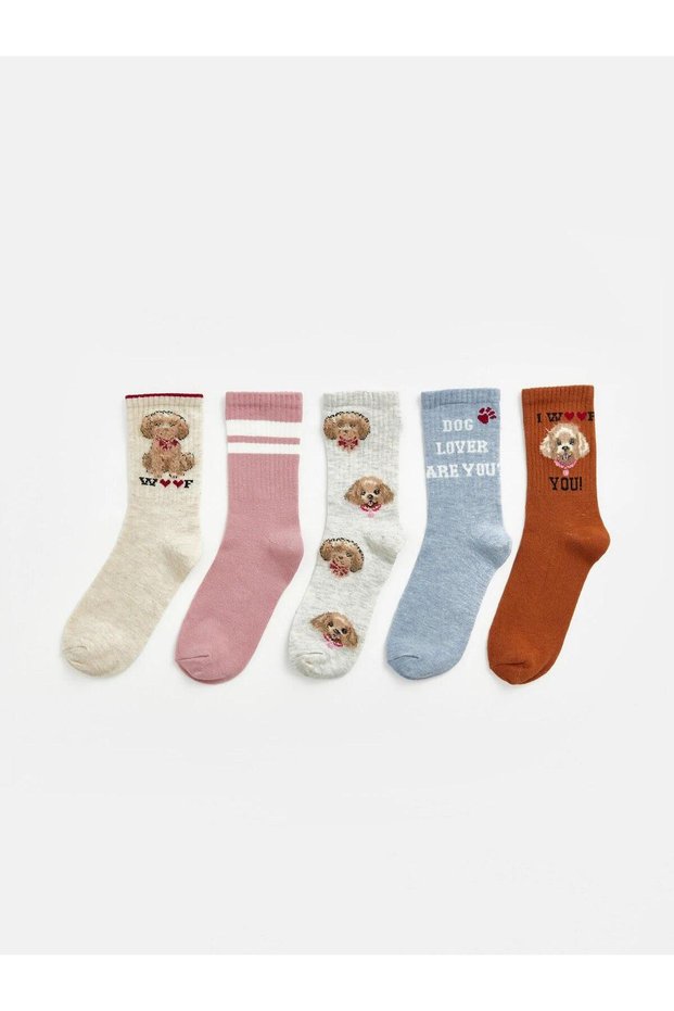 5-Pack Girls' Socks (W6)