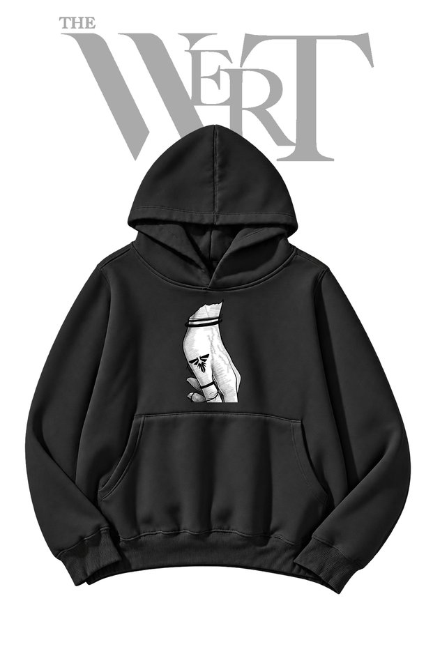 Zelda Crest Pre-Printed Black Hooded Sweatshirt (2-Ply)