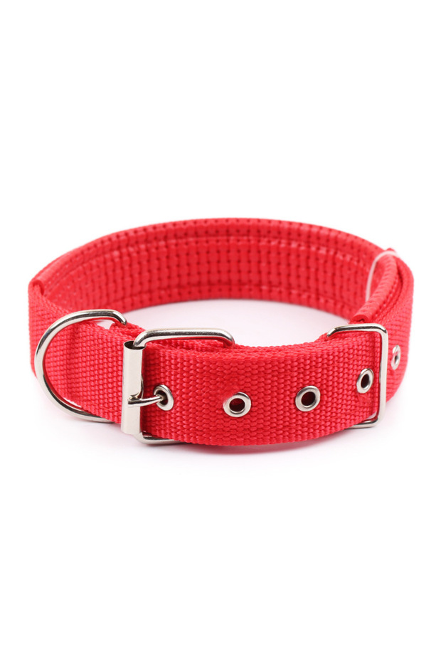 M Red Solid Dog Collars Nylon Dog Collar For Small Medium Large Dogs Teddy Keji Pitbull Bulldog Bea