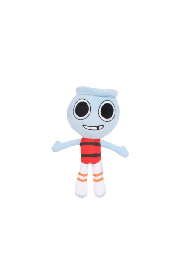 O New Dandy's World 35cm Plush Cute Dandy World Scrap Stuffed Horror Game Goob Pebble Plushie