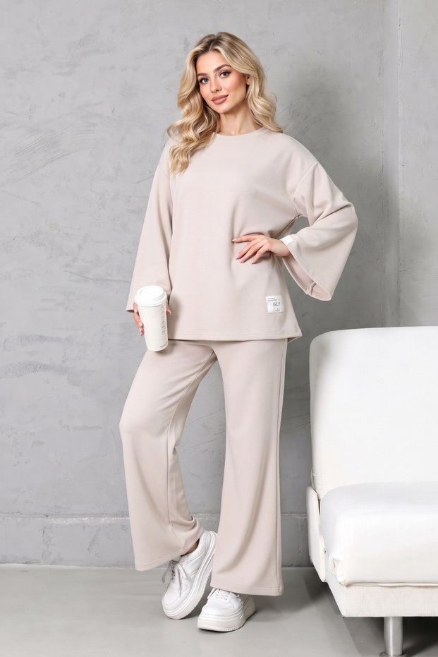 Women's Modal Fabric 2-Piece Tracksuit Set Comfortable & Stylish