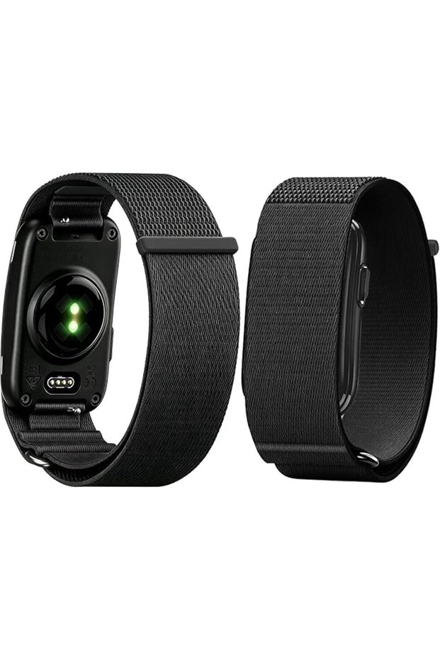 حزام رياضي من النايلون متوافق مع أساور Garmin CIRQA، حزام معصم بديل قابل للتعديل مع مشبك وحلقة