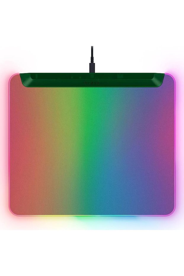 قاعدة ماوس ألعاب فايرفلاي V2 برو مضيئة بالكامل RGB، تصميم بإضاءة خلفية، إضاءة 15 منطقة، منفذ USB 2.0