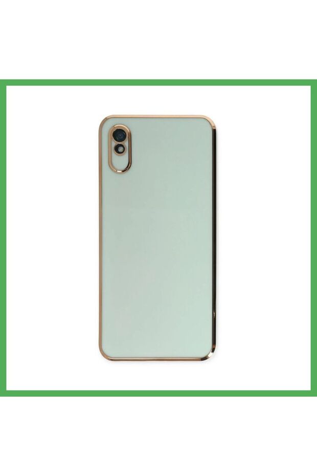 غطاء متوافق مع هاتف Redmi 9A، مصنوع من السيليكون، لون أخضر فاتح، من BEZOSS.