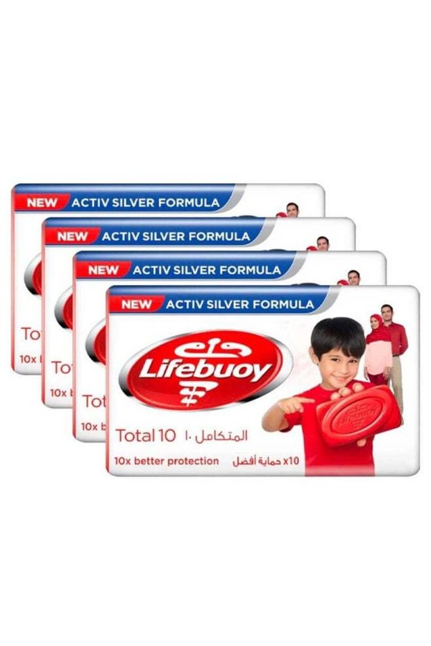صابون توتال، 125 جرام × 3+1 أبيض مجاني
